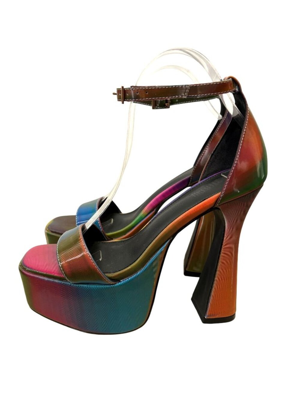 Poster Girl Rainbow Platform Heels Size 8 - Picture 2 of 9